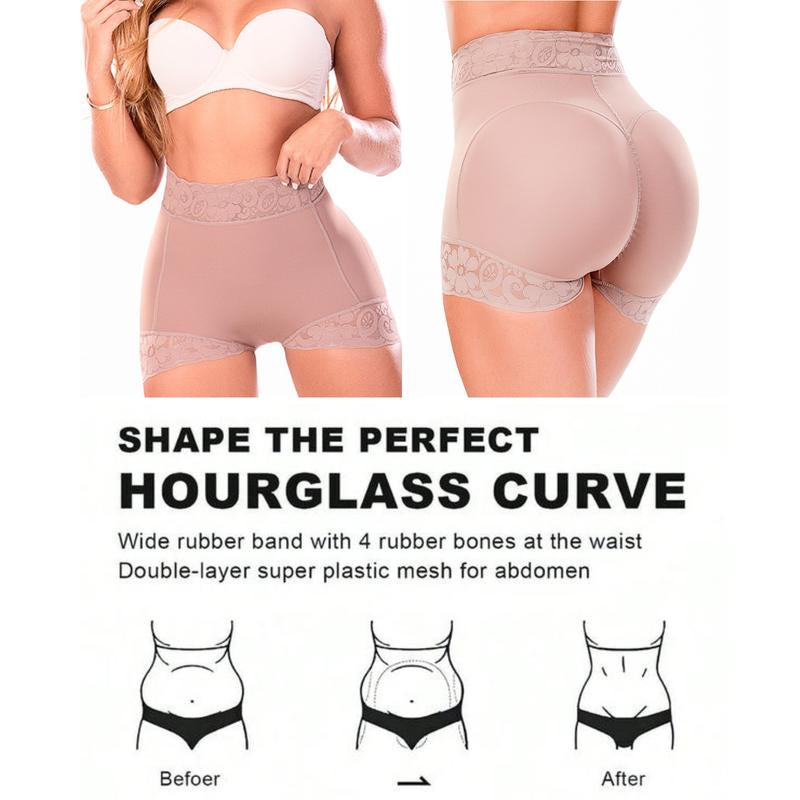 "Women's Butt Lifting Shapewear Shorts - Tummy Control Compression Body Shaper"